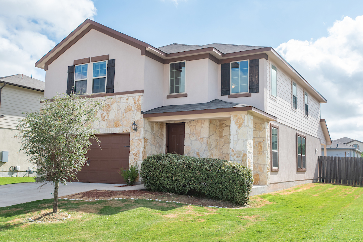 light brown house